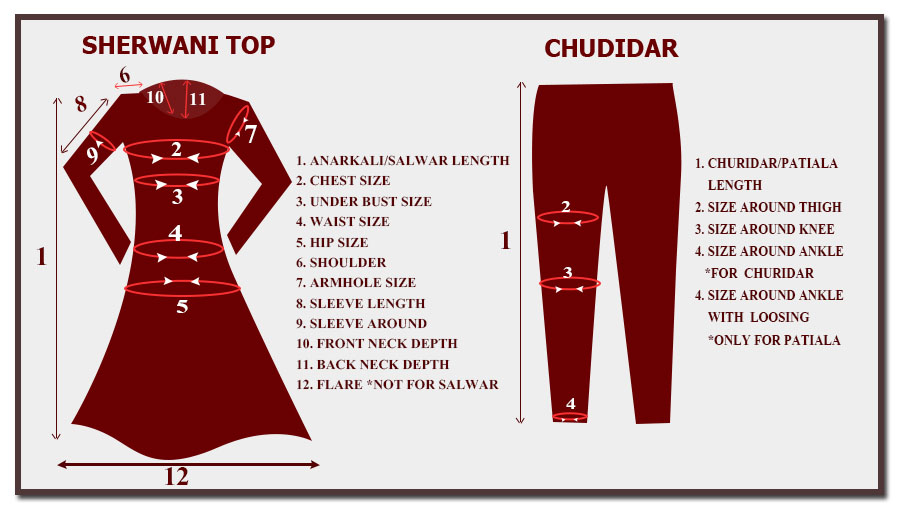 10 Measurement Chart Ideas Indian Lehenga Measurement Chart Indian Bridesmaid Dresses